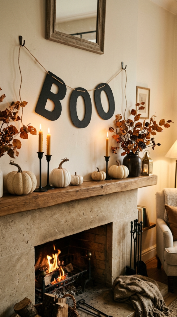 "Boo" Letter Banner