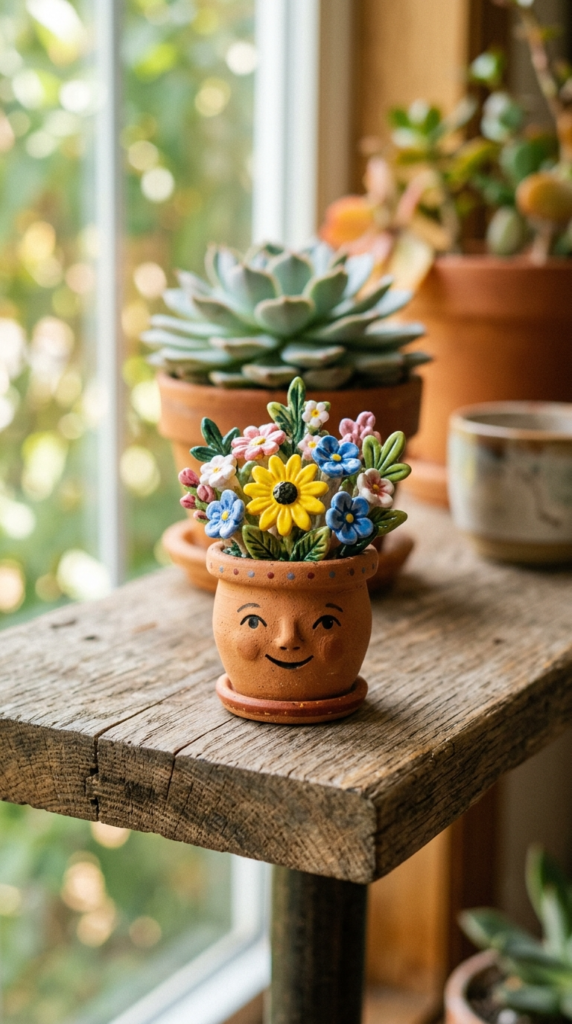 Mini Flower Pot Figures