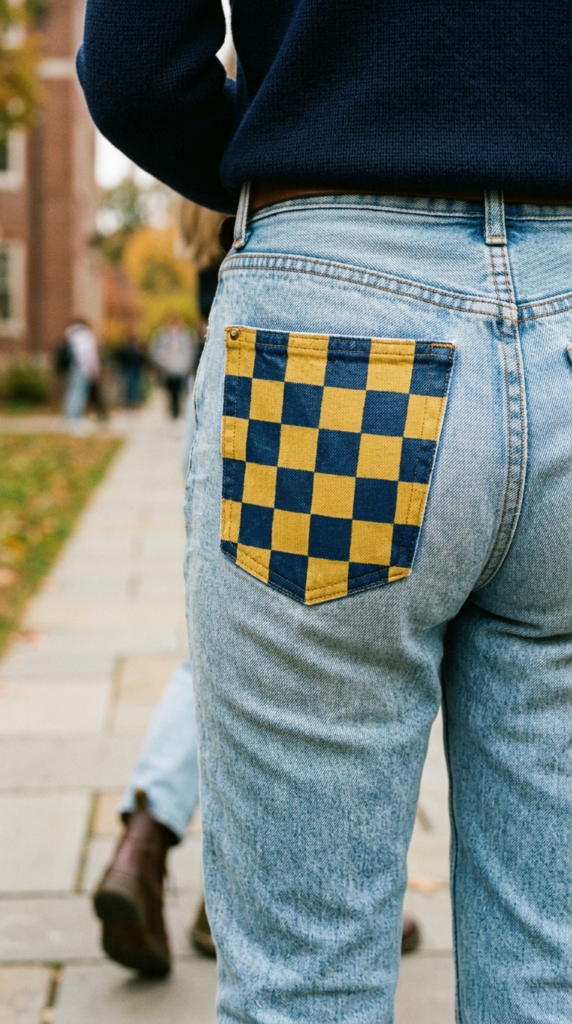 Checkered Pocket Accent