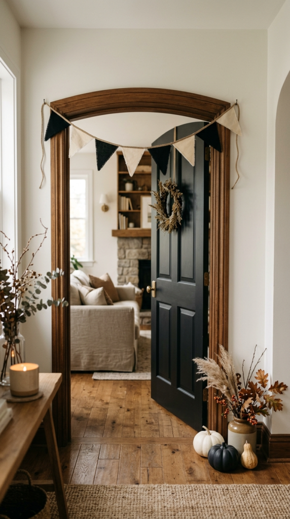 Black and White Triangle Bunting