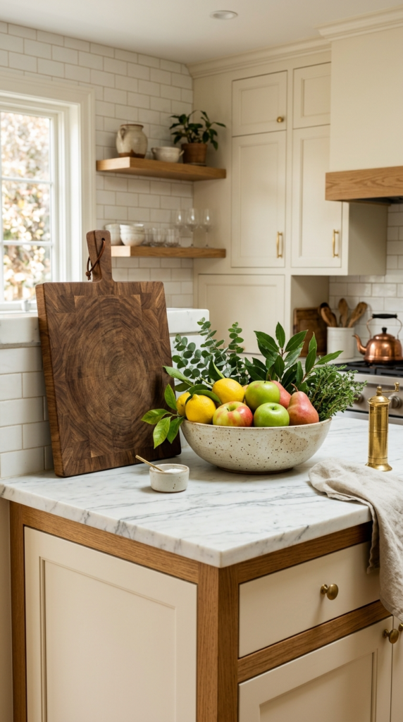 Styled Cutting Board Display