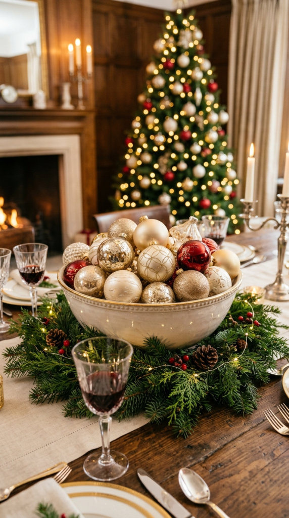 Ornament Bowl Centerpiece