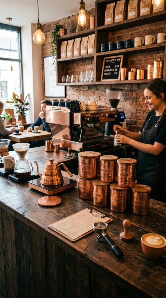 Copper Accents Coffee Bar