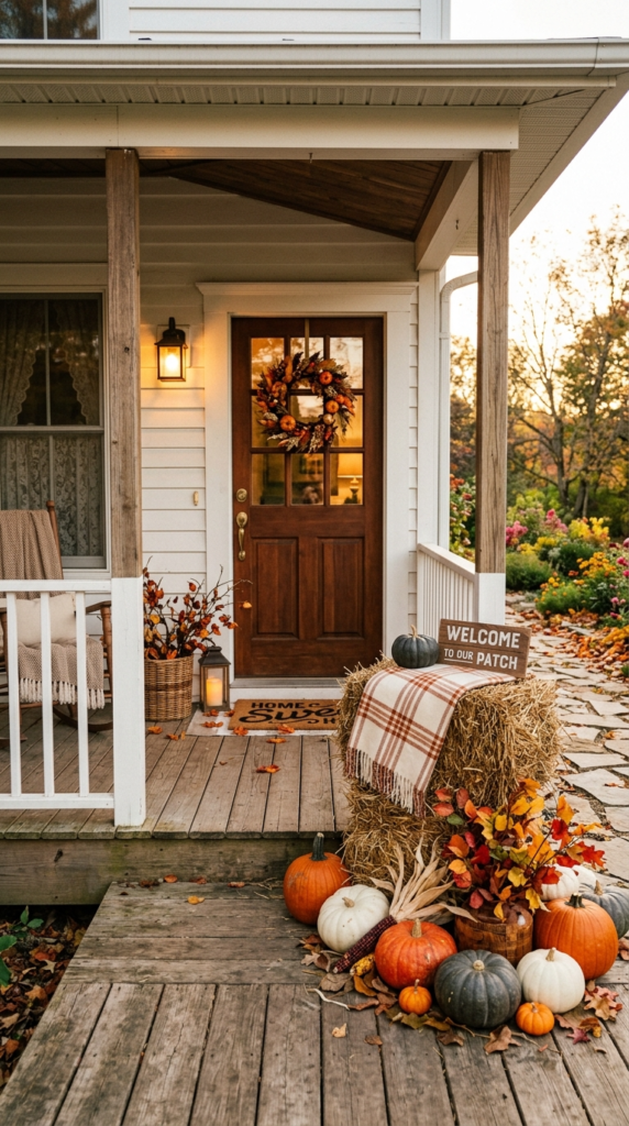 Hay Bale Seating Vignette