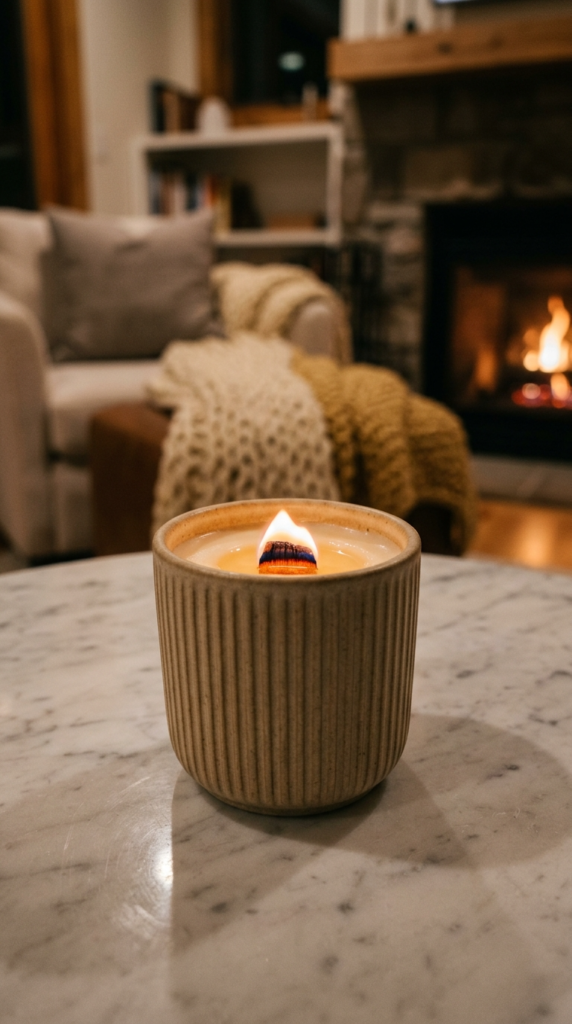 Scented Soy Candles with Wooden Wicks