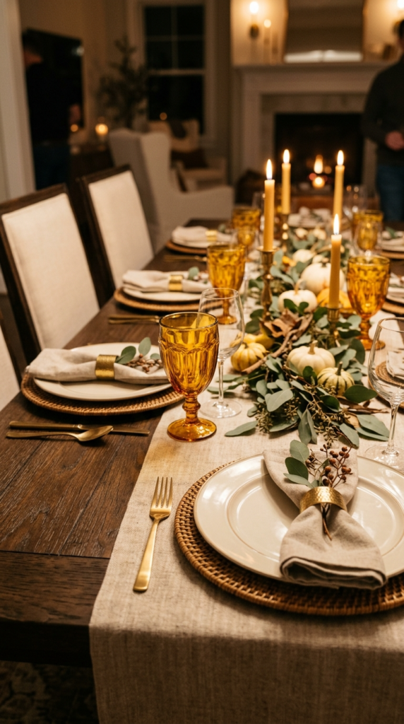 Amber Glass Goblets for Vintage Charm