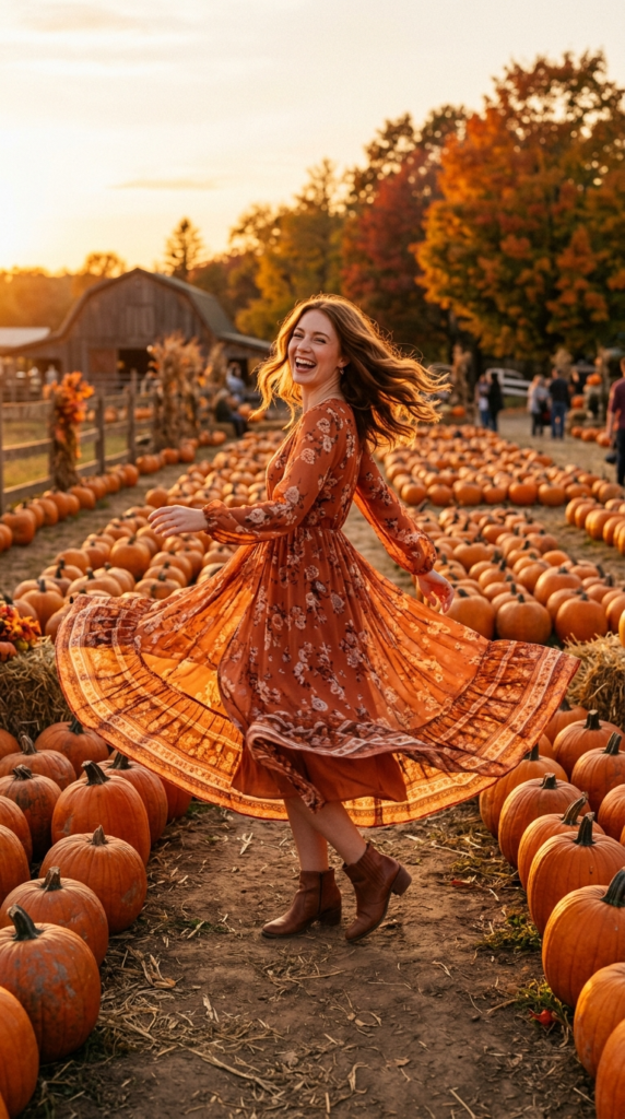 Twirling in a Flowy Dress or Skirt