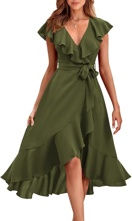 RETTYGARDEN Cross Midi Boho Dress
