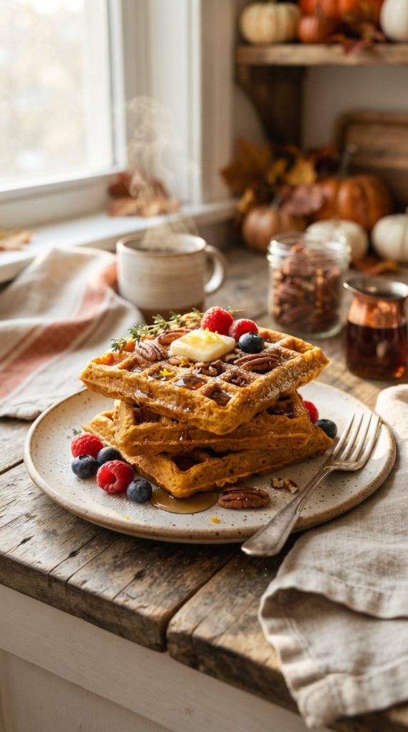 Pumpkin Waffles