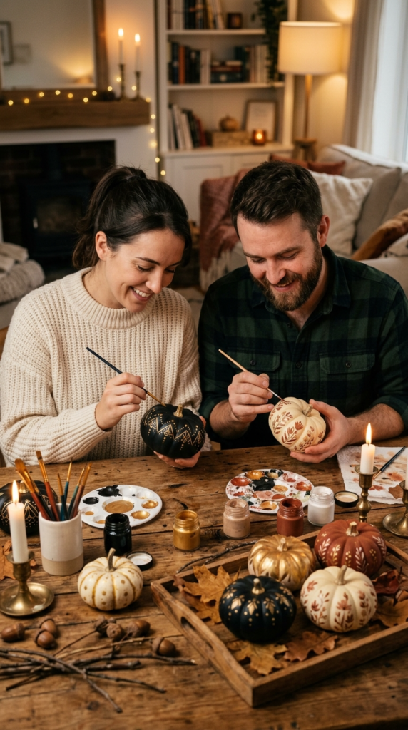 Pumpkin Painting Instead of Carving