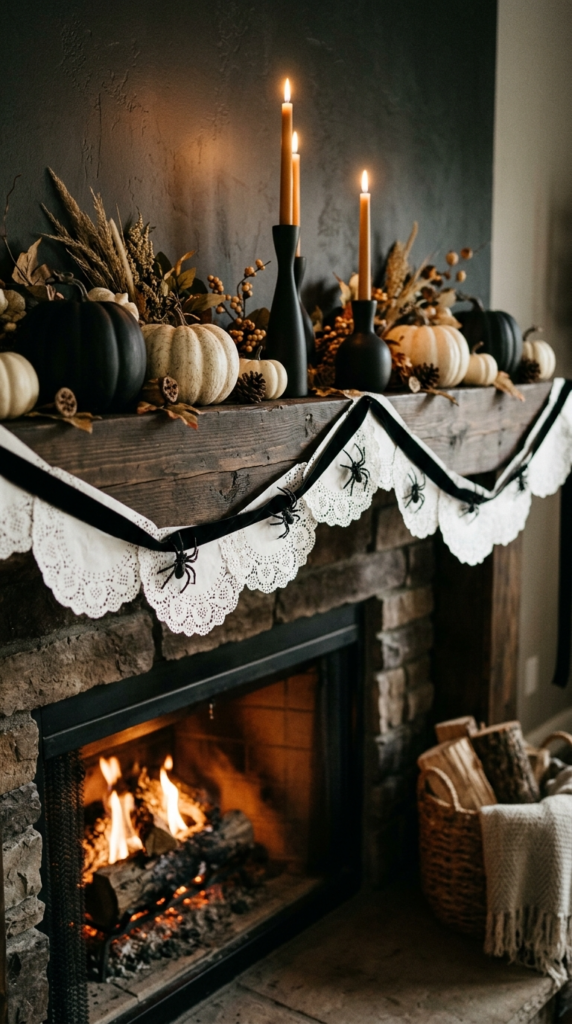 Spider Web Doily Garland