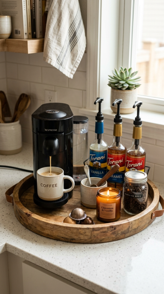 Coffee Bar Tray Styling