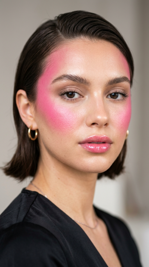Bold Blush Statement Look