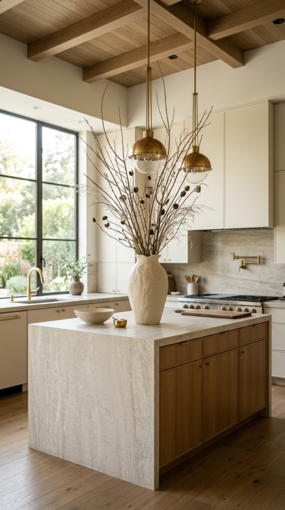 Sculptural Vase with Branches