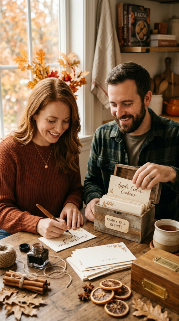 Handwritten Recipe Card Box
