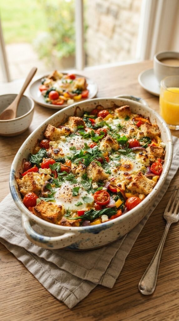 Mediterranean Vegetable Breakfast Casserole