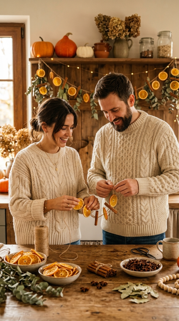 DIY Dried Orange Garland