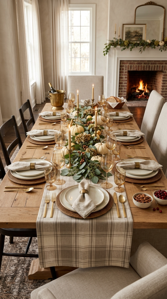 Plaid Cotton Table Runners