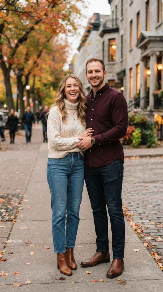 look 2 Plus size couple pumpkin patch outfit ideas