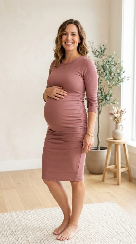 Fitted Maternity Bodycon Dress