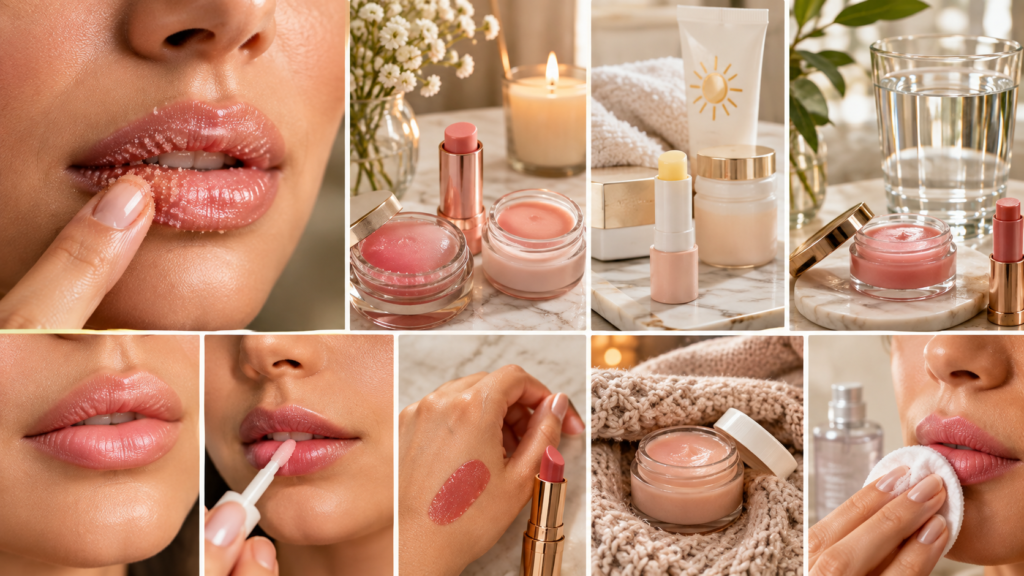 A few of my favorite products for building a simple lip care routine: