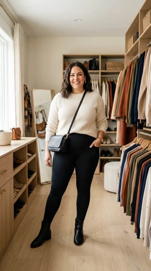 Black Ponte Leggings