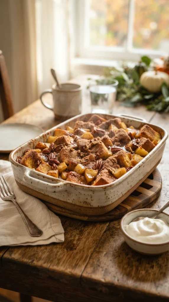 Cinnamon Apple French Toast Casserole