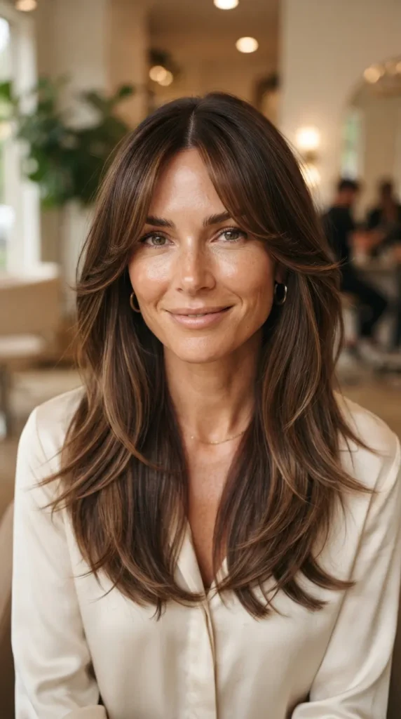 1. Classic Curtain Bangs