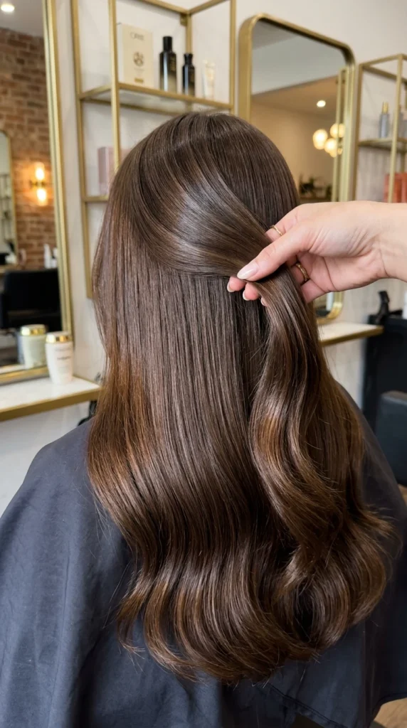 Clear Gloss Treatment at the Salon