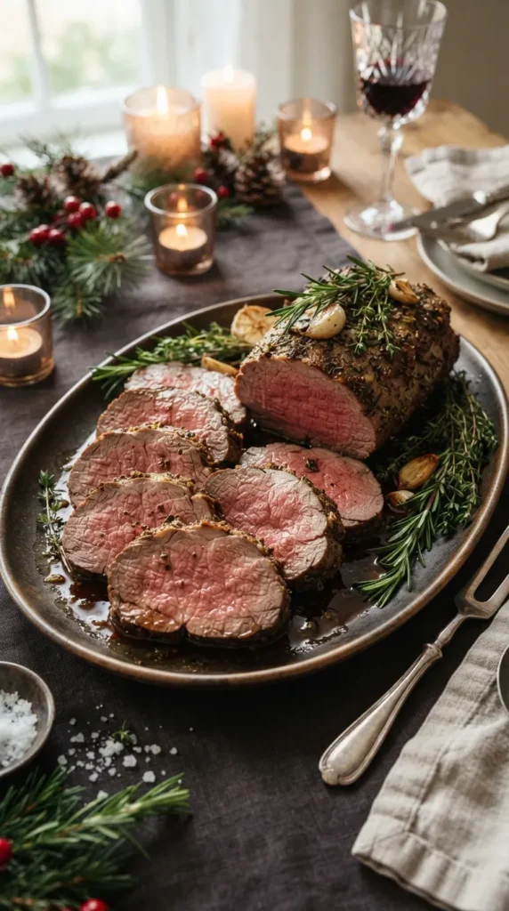 Garlic Herb Roast Beef