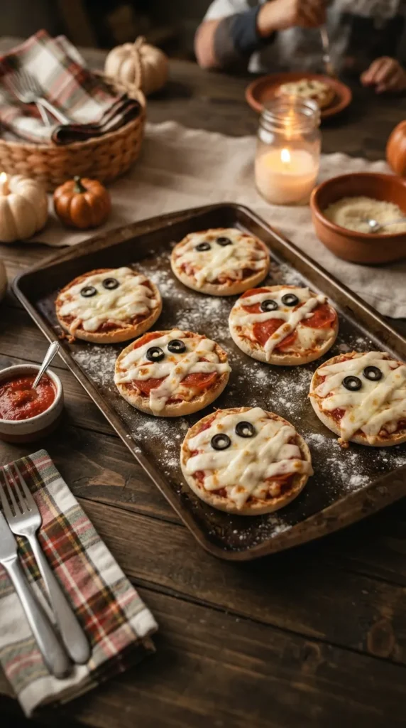  Mummy Mini Pizzas