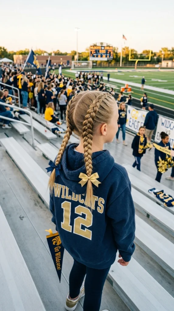 Team Color Braided Pigtails