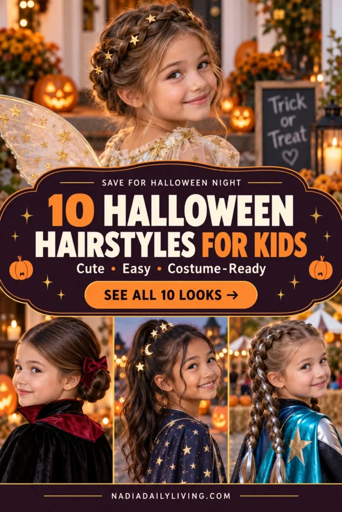 10 Halloween Hairstyles for Kids