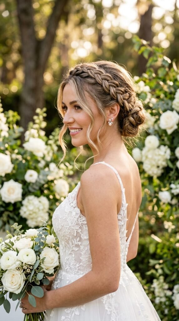 Braided Crown Updo
