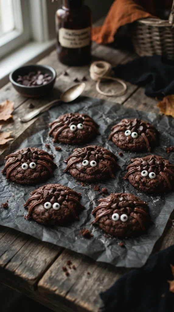 Chocolate Spider Cookies