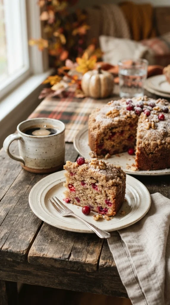 Cranberry Walnut Coffee Cake