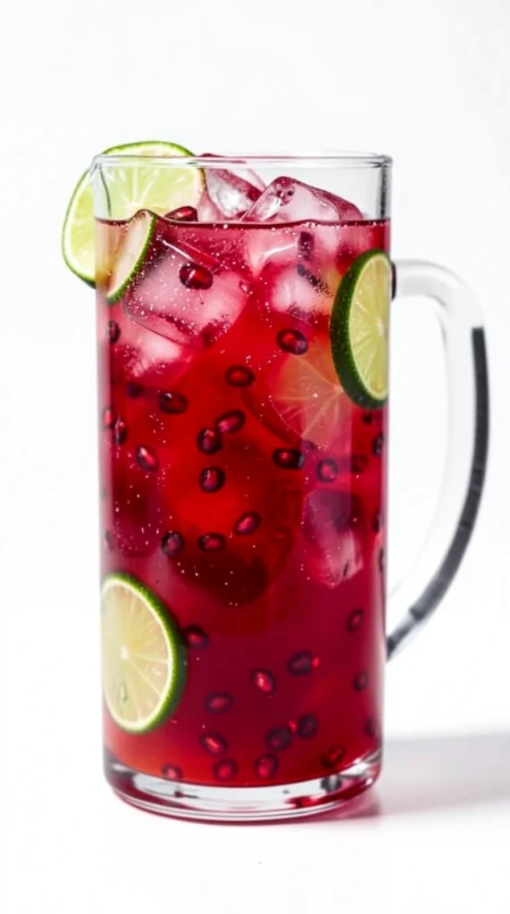 Sparkling Pomegranate Ginger Ale Mocktail