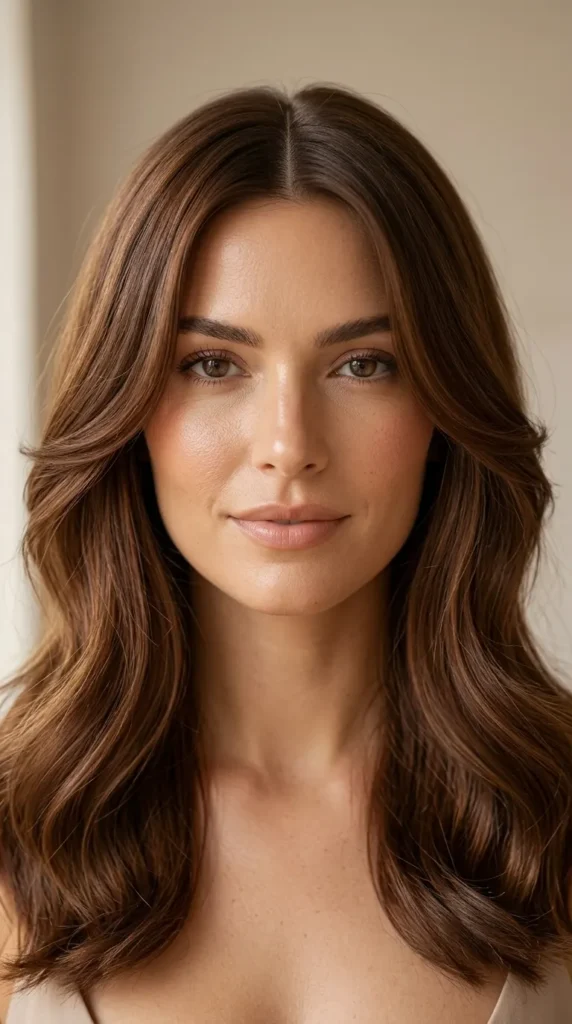  Face-Framing Layers with a Middle Part