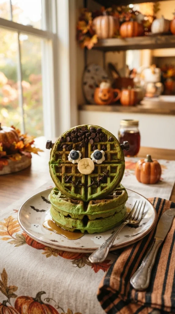  Frankenstein Green Waffles