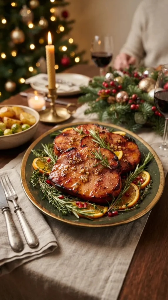 Honey Garlic Glazed Ham Steaks