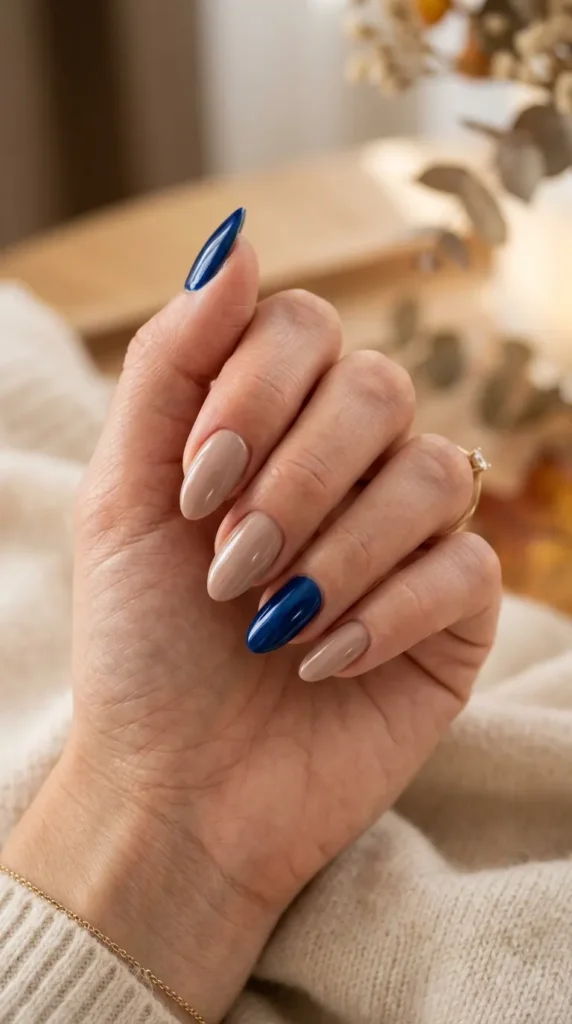 Jewel Tone Accent Nail