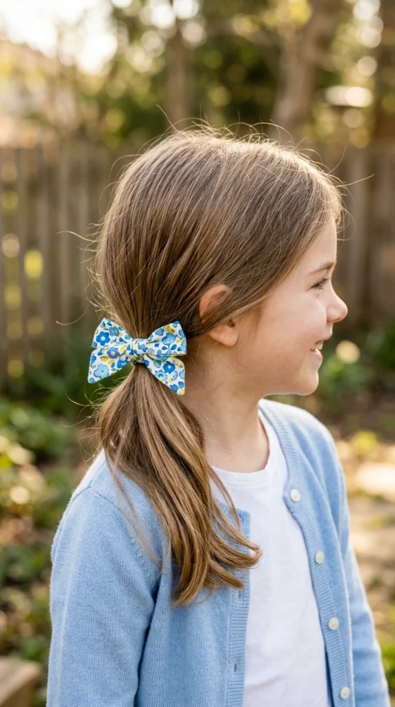 Low Ponytail with a Bow