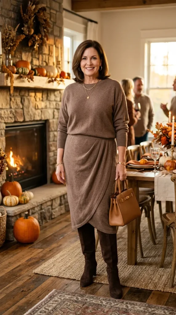 Mocha Sweater Dress