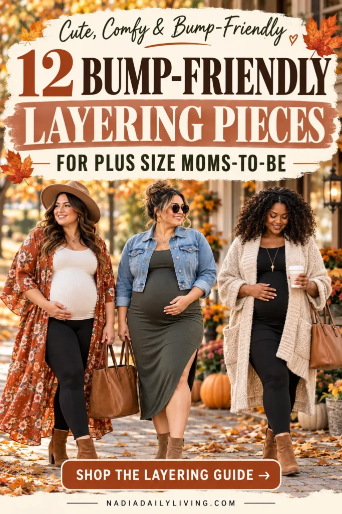 12 Bump-Friendly Layering Pieces for Plus Size Moms-to-Be