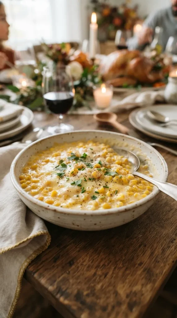 Creamed Corn with Parmesan