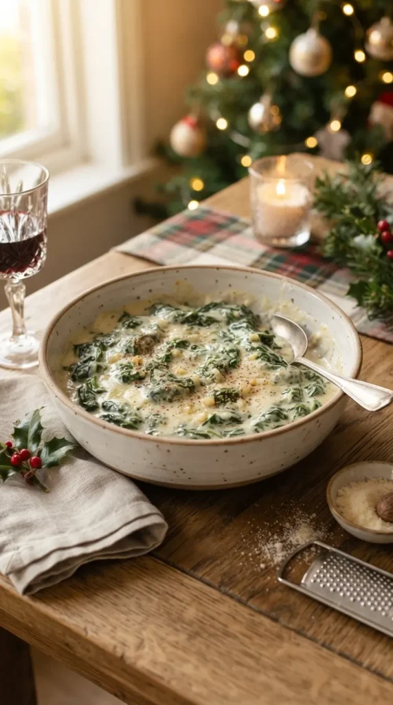 Creamy Garlic Parmesan Spinach