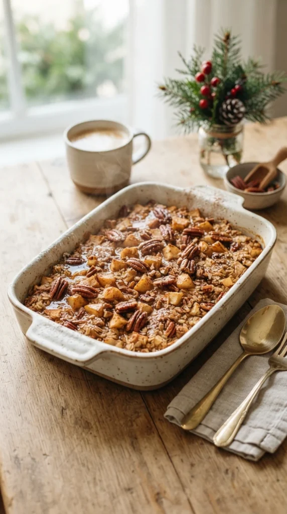 Maple Pecan Baked Oatmeal