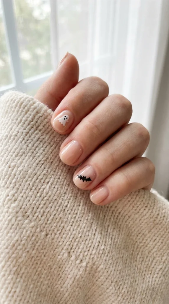  Minimalist Halloween Nail Art