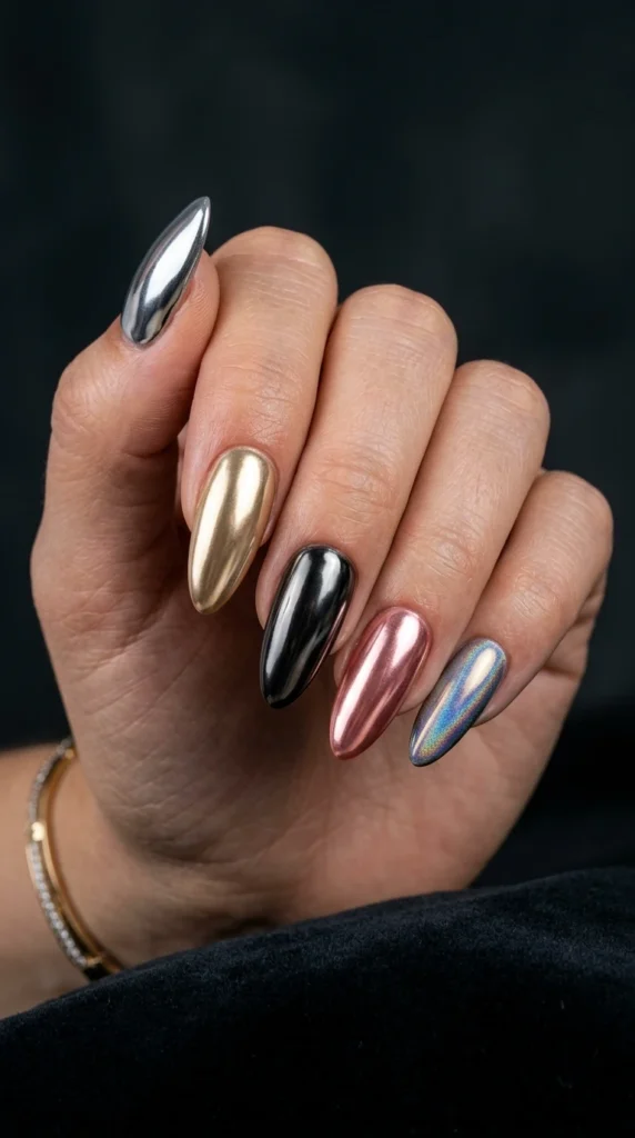 Reflective Chrome Jumble Set