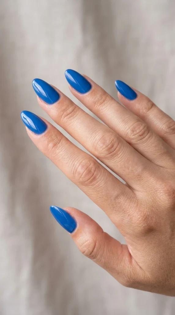 Cool Blue Statement Nails